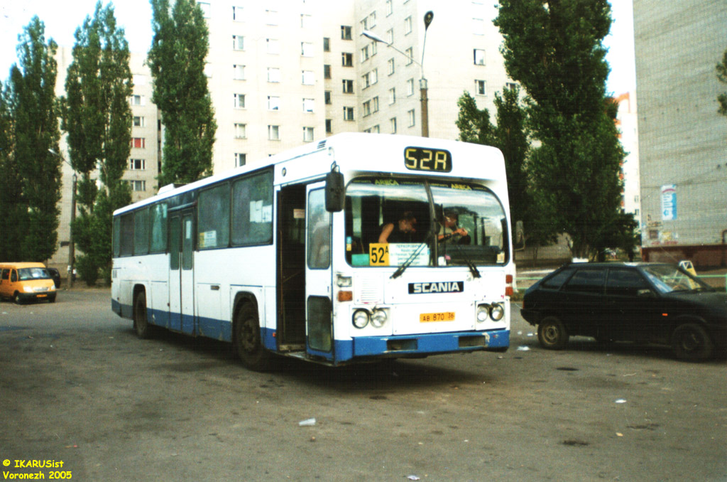 Voronezh region, Scania CR112 # АВ 870 36