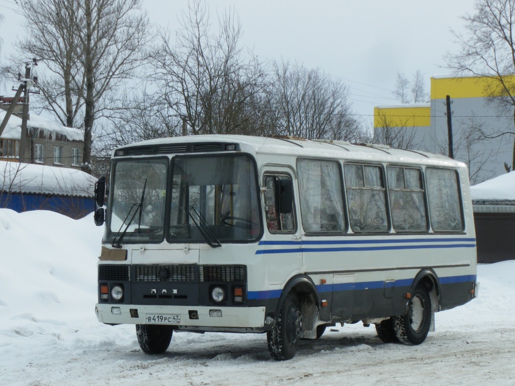 Leningrad region, PAZ-32053 (30, E0, C0, B0) # В 419 РС 47