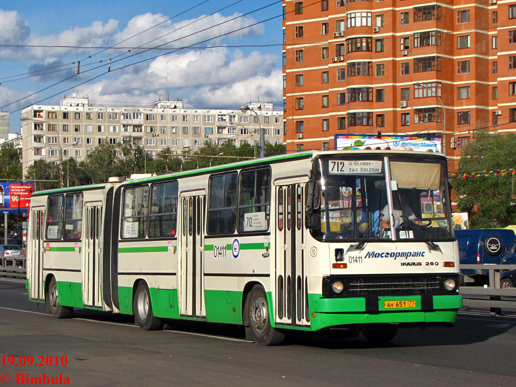 Moscow, Ikarus 280.33M # 01411