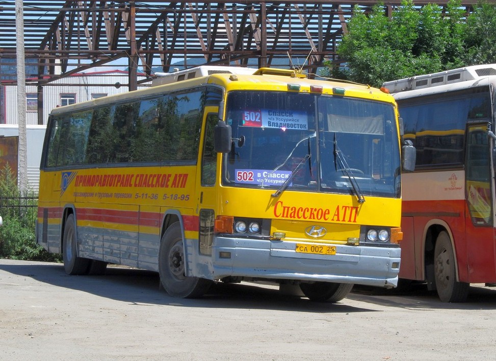 Расписание автобусов Спасск-Дальний - Владивосток