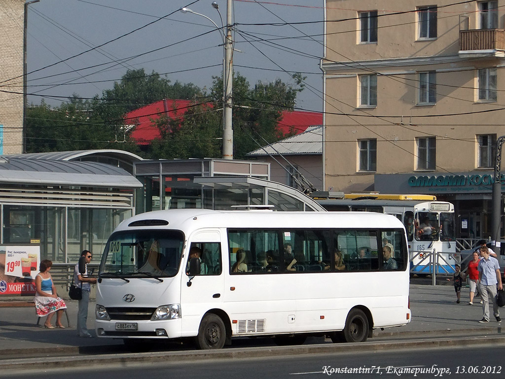 Sverdlovsk region, Hyundai County Kuzbass # С 883 КУ 96