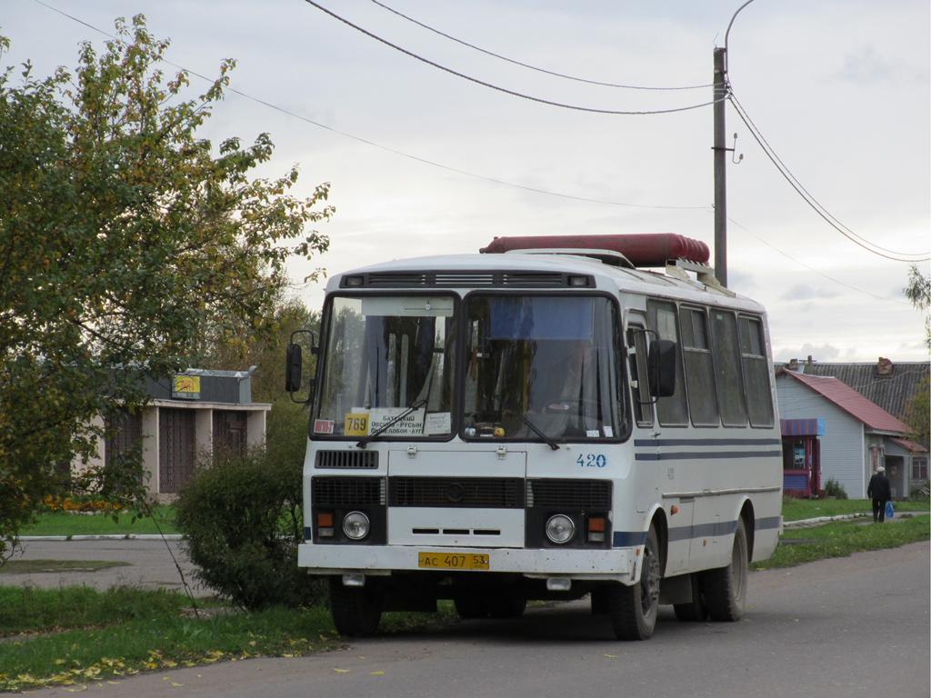 Novgorod region, PAZ-32053 (30, E0, C0, B0) # АС 407 53