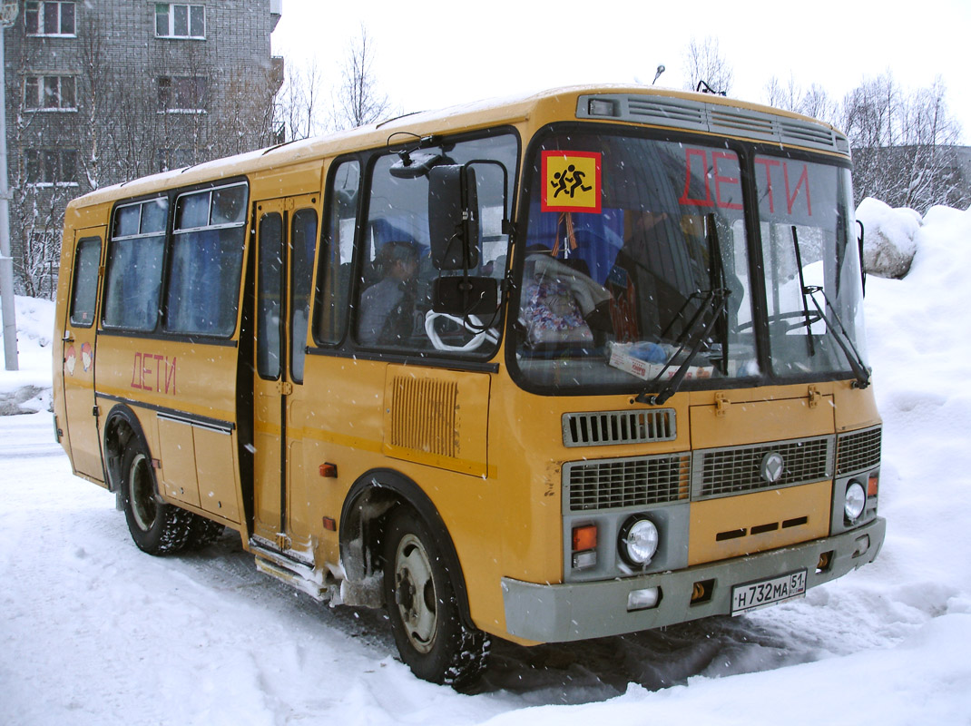 Murmansk region, PAZ-32053-70 (EX, CX, BX) # Н 732 МА 51
