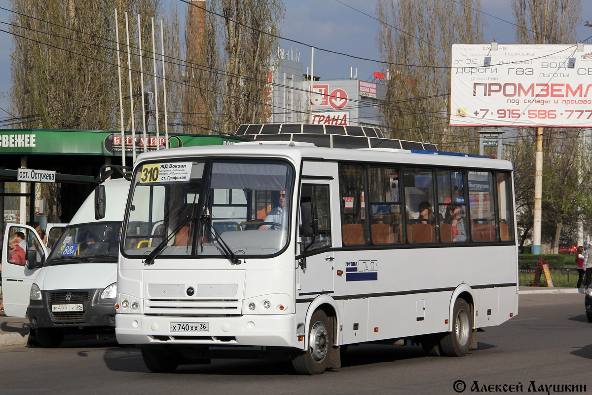 Voronezh region, PAZ-320412-05  (CE, CR) # Х 740 ХХ 36