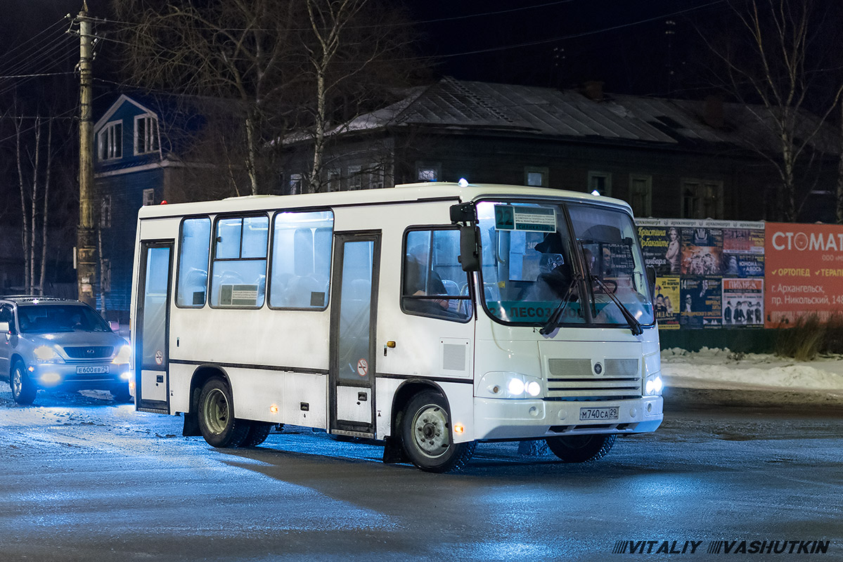 Arkhangelsk region, PAZ-320302-08 # М 740 СА 29