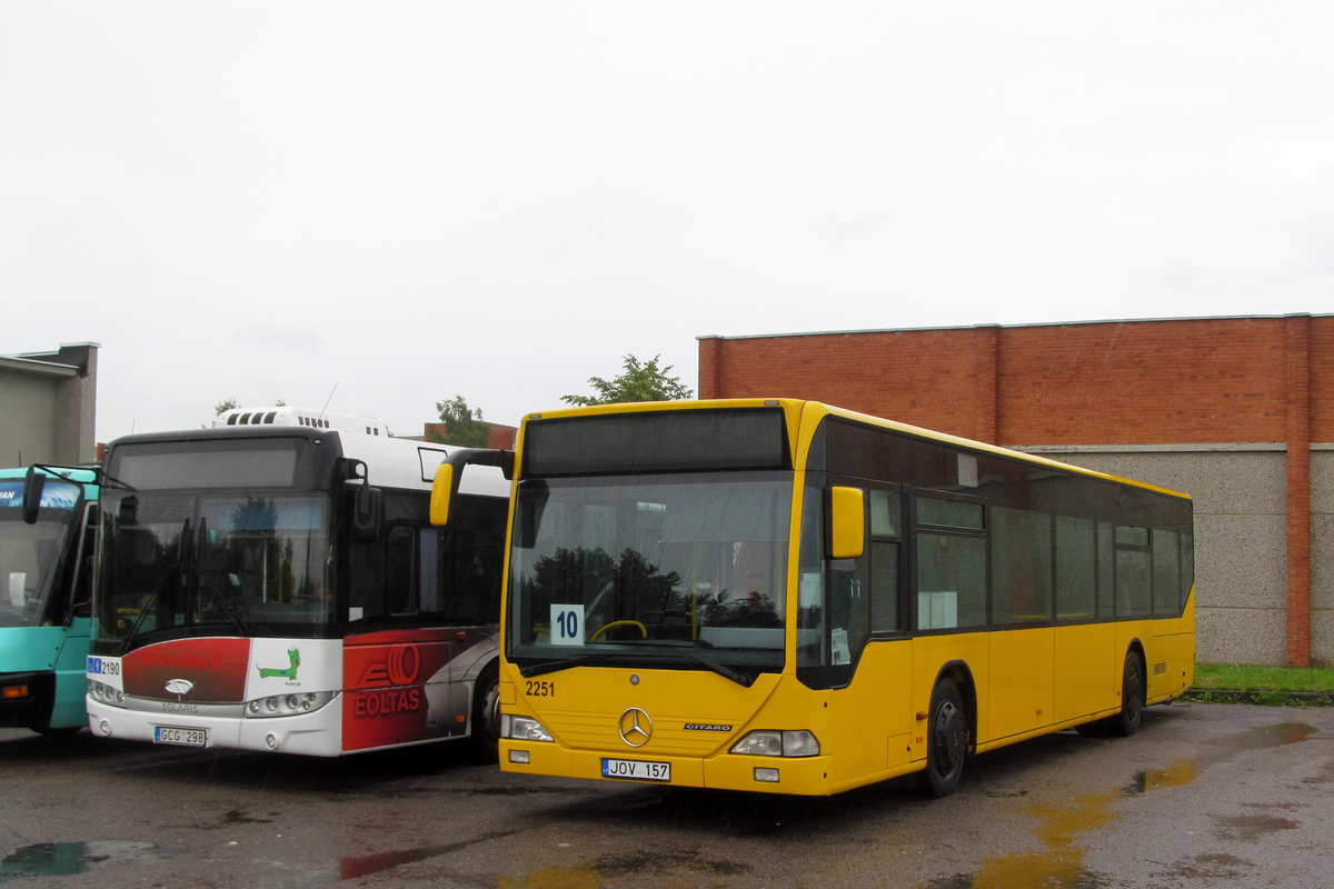 Lithuania, Solaris Urbino III 12 Hybrid # 2190; Lithuania, Mercedes-Benz O530 Citaro # 2251