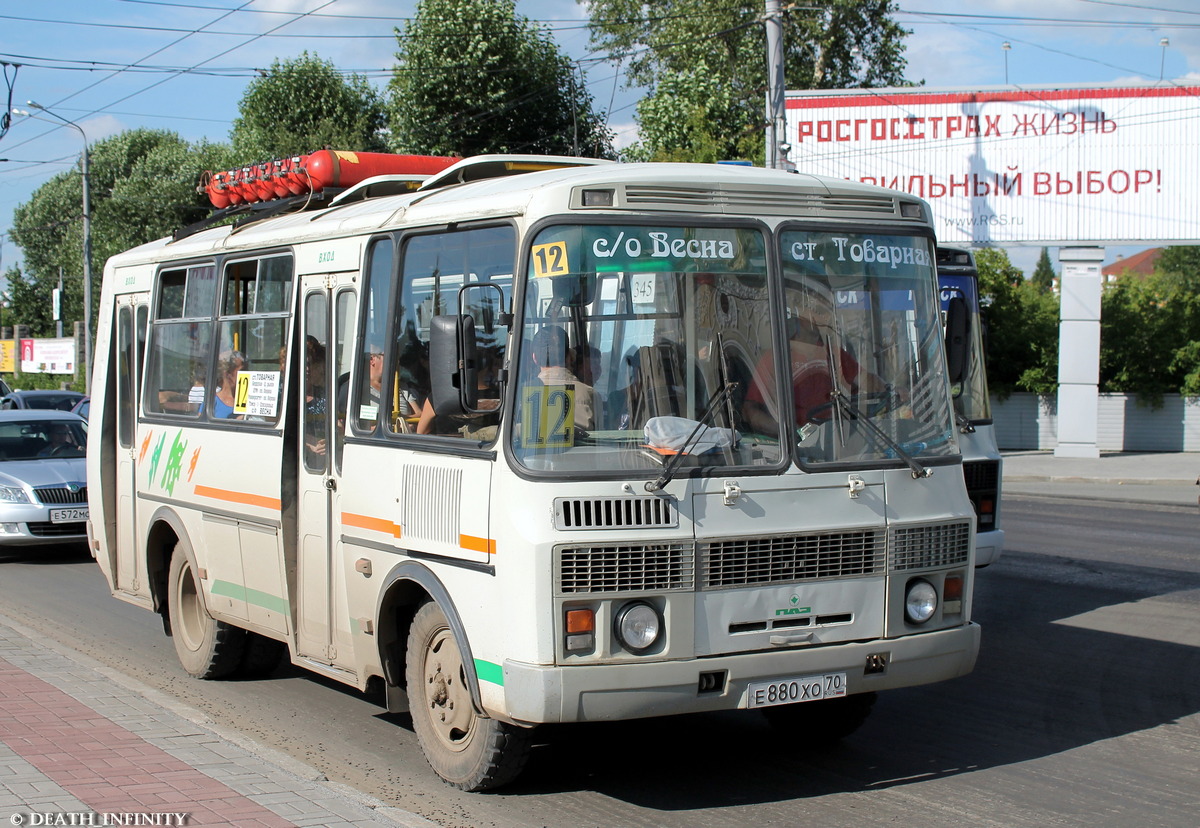 Tomsk region, PAZ-32054 # Е 880 ХО 70