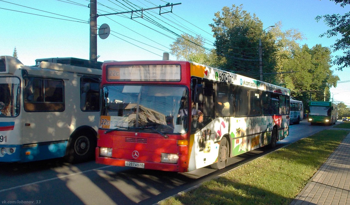 Vladimir region, Mercedes-Benz O405N # О 287 АО 48