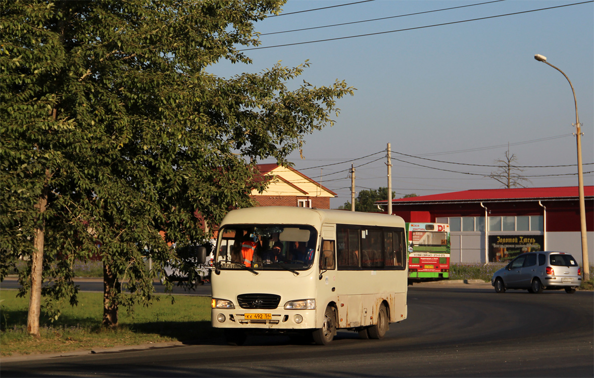 Novosibirsk region, Hyundai County SWB (all TagAZ buses) # КХ 492 54