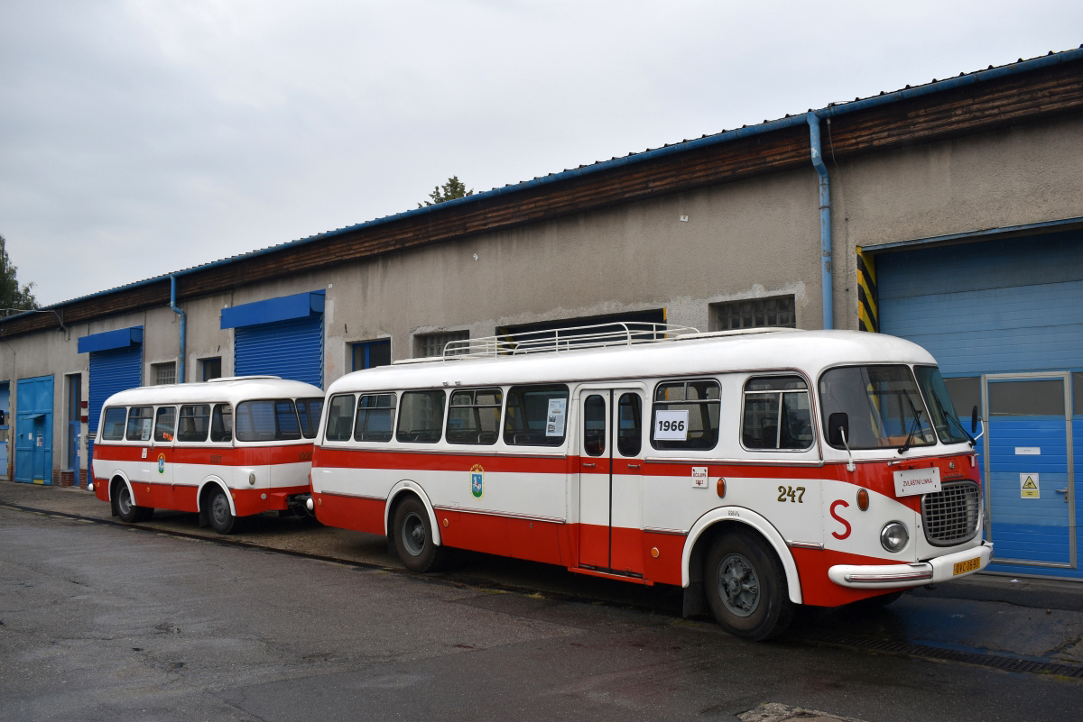 Czech Republic, Škoda 706 RTO CAR # 247; Czech Republic, Jelcz PO1E # 1227; Czech Republic — Den ostravských dopraváků 2019 / Ostrava public transport workers' day 2019