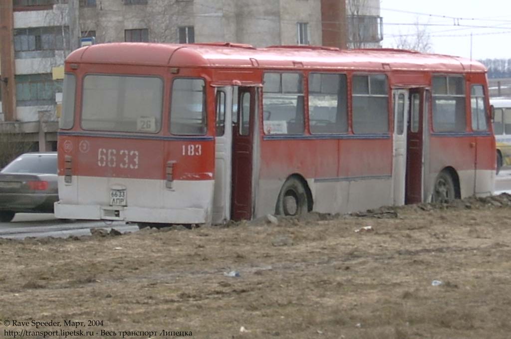 183 автобус маршрут. ЛИАЗ 677 Липецк. Маршрут Липецк 2004.