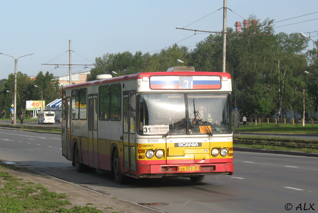 Vologda region, Scania CN113CLB # АВ 533 35