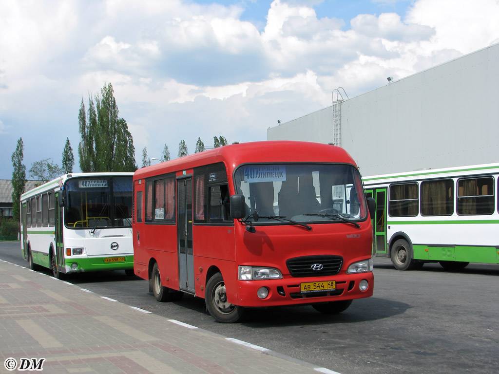 Lipetsk region, Hyundai County SWB (All TagAZ buses) # АВ 544 48