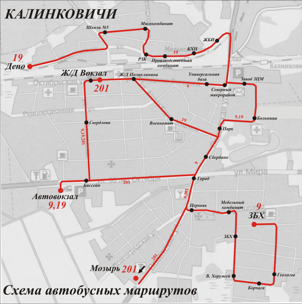 Карта улиц г калинковичи - 91 фото