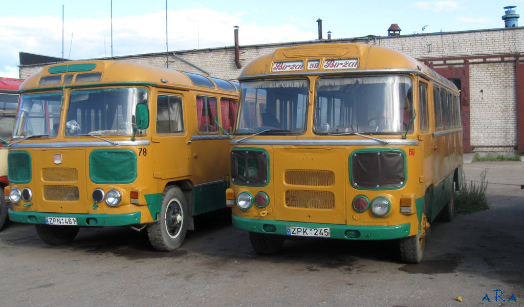 Lithuania, PAZ-672M # 78; Lithuania, PAZ-672M # 59