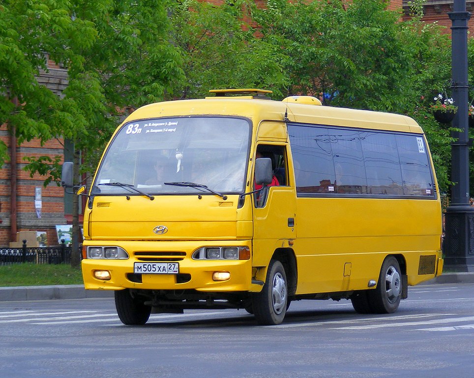 Hyundai chorus размеры