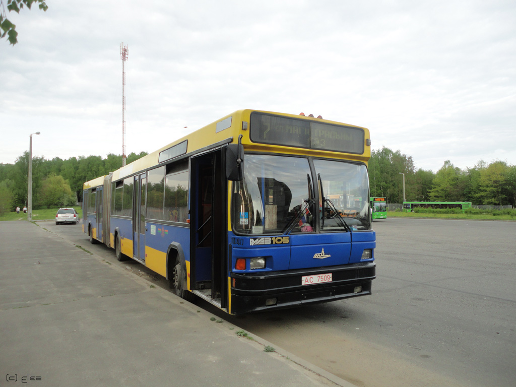 Автобусы барановичи. МАЗ 105 041 жёлтый.