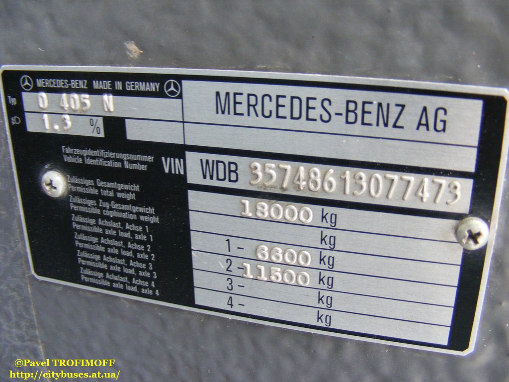 Hmelnickaya region, Mercedes-Benz O405N2Ü # BX 0330 AA