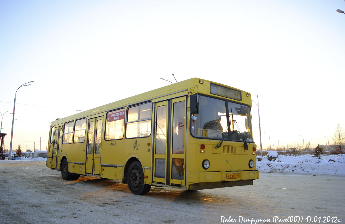 Автобус 309 маршрут остановки