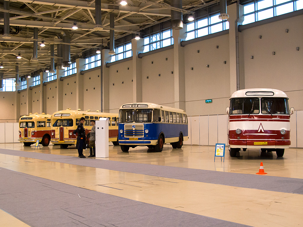 Moscow, ZiL-158V # 03; Moscow, LAZ-695E # 006; Moscow — ExpoCityTrans — 2012