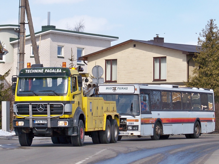 Lithuania — Broken down buses and service vehicle