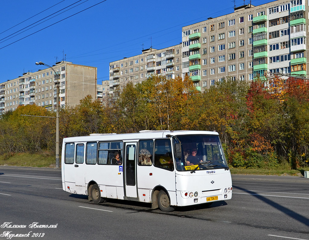 Murmansk region, Bogdan A09214 # АВ 726 51