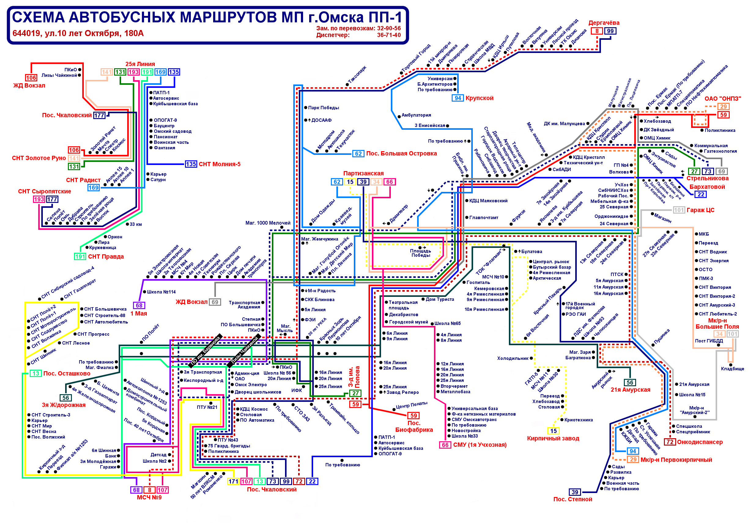 Карта маршруток анапа