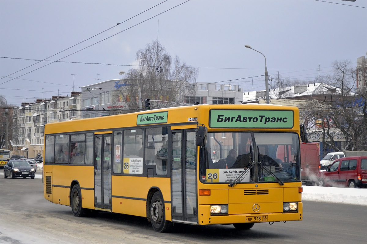 Vladimir region, Mercedes-Benz O405N2 # ВР 918 33