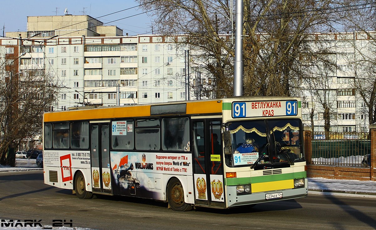 Krasnoyarsk region, Mercedes-Benz O405 # О 234 ЕВ 124