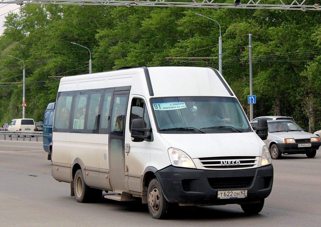 Пути автобусов рязань. 91 Маршрутка Рязань. Iveco 2227ut. Ивеко Дейли 2227ut. Маршрут Рязань.