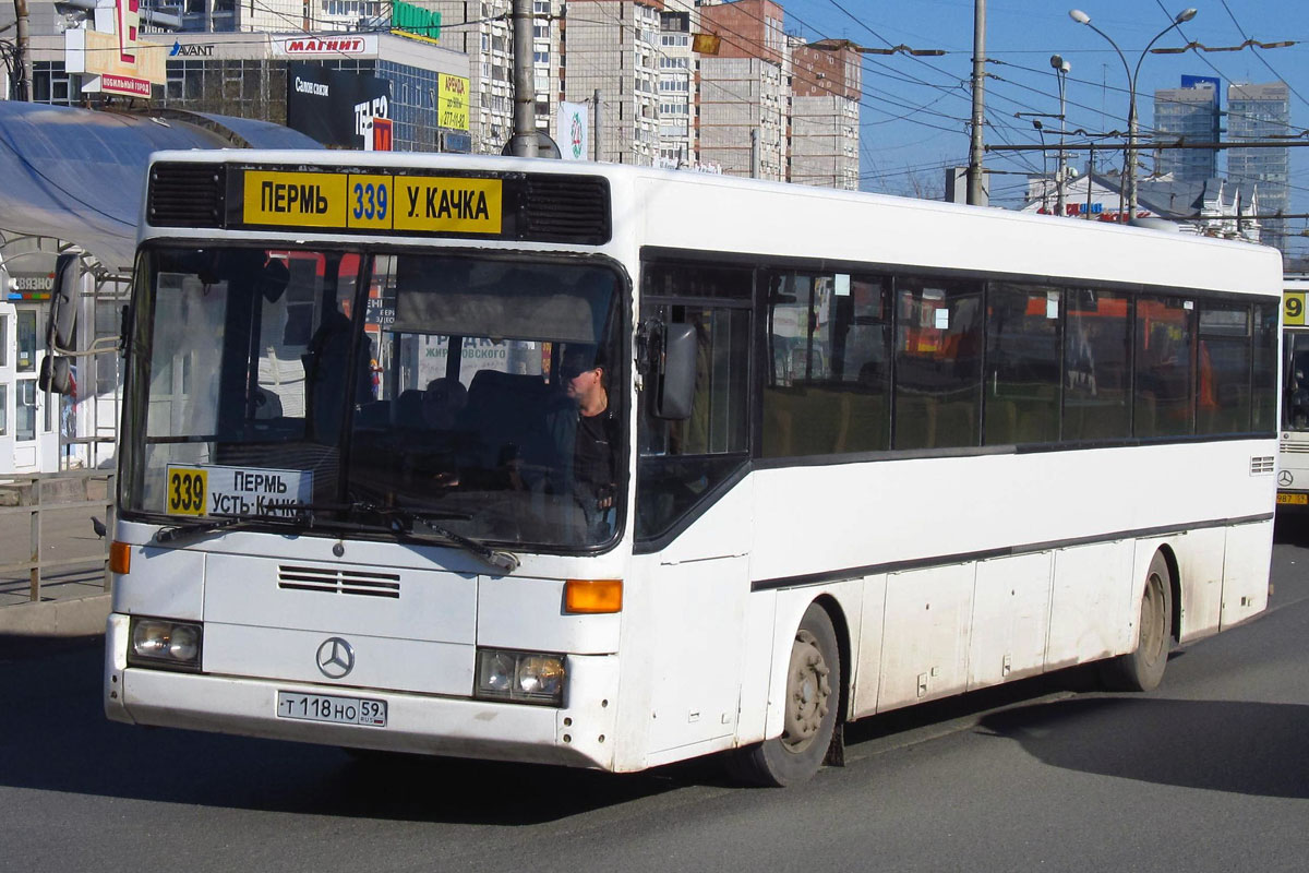 Автобус троица пермь сегодня. Mercedes o407 Пермь. 339 Автобус Пермь. Пермь автобус 118. Пермь Троица 118.