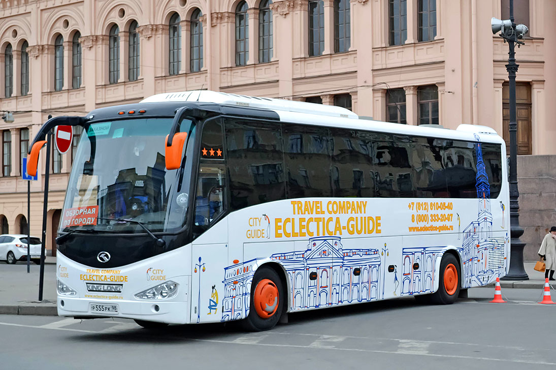 Экскурсионные автобусы в санкт петербурге. Автобус King long xmq6127c. King long xmq6127c фара. Автобус City Sightseeing Санкт-Петербург.