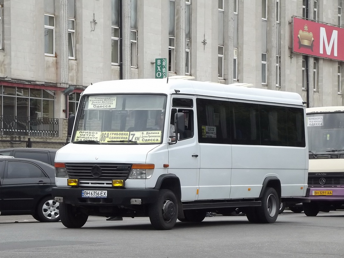 Odessa region, Mercedes-Benz Vario 814D # BH 6356 EX; Odessa region, BAZ-A079.24 "Malva" # 36