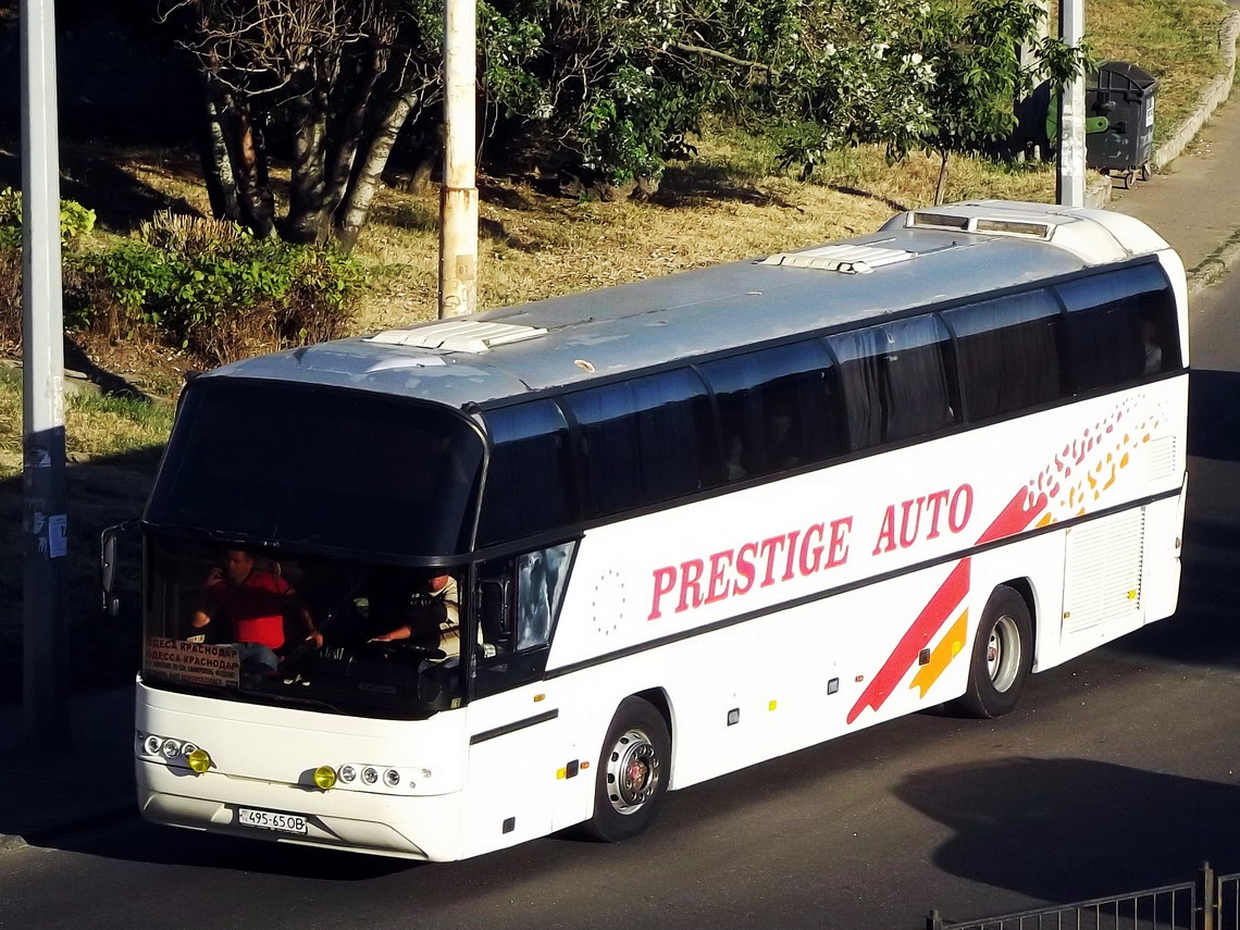 65 495. Neoplan n116, 49 мест, категория ТС 'м3'. Краснодар Одесса автобус. Автобус рейсовый Одесса - Краснодар.