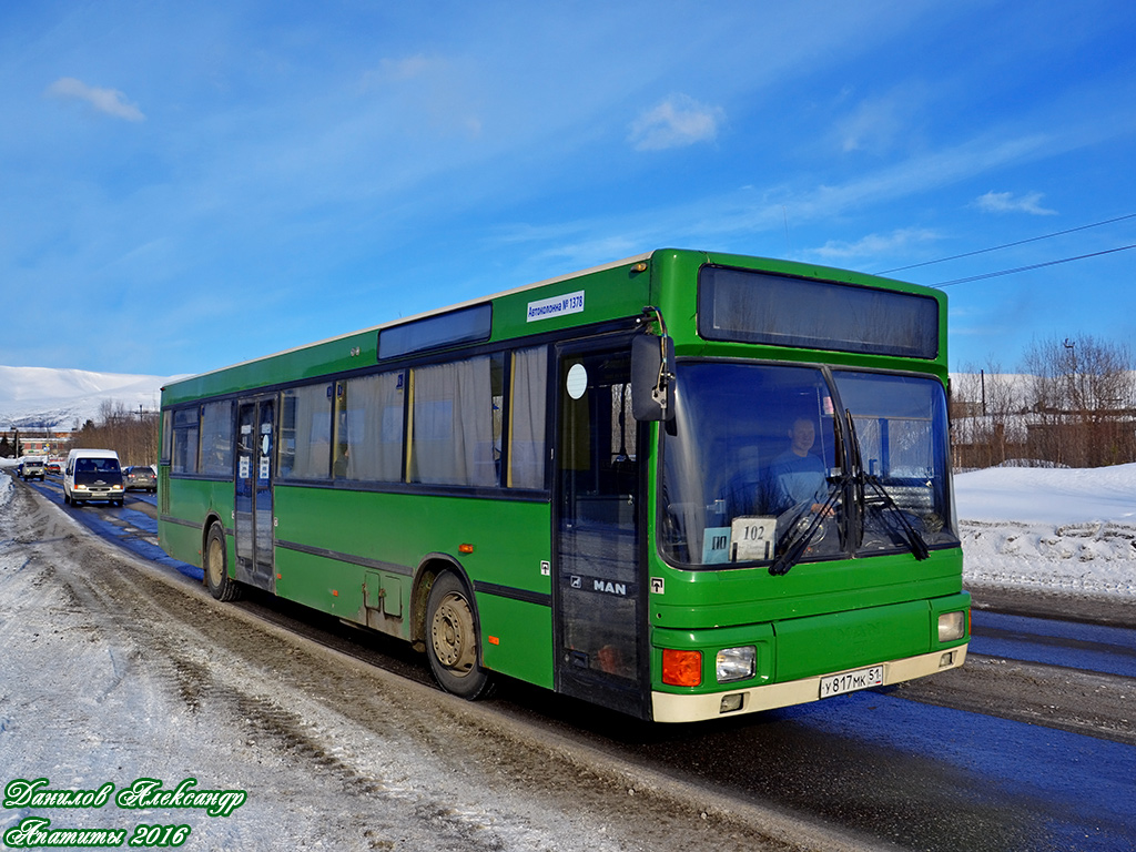 Murmansk region, MAN A12 EL222 # У 817 МК 51