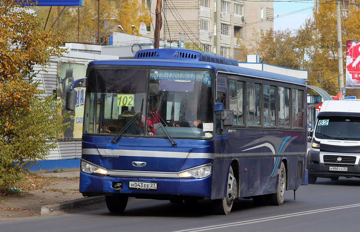 Бус 27 хабаровск. Daewoo BS 106 Хабаровск. Дэу БС 106 автобус Хабаровск. Новый Daewoo bs106 Хабаровск. Автобус Хабаровск Daewoo.