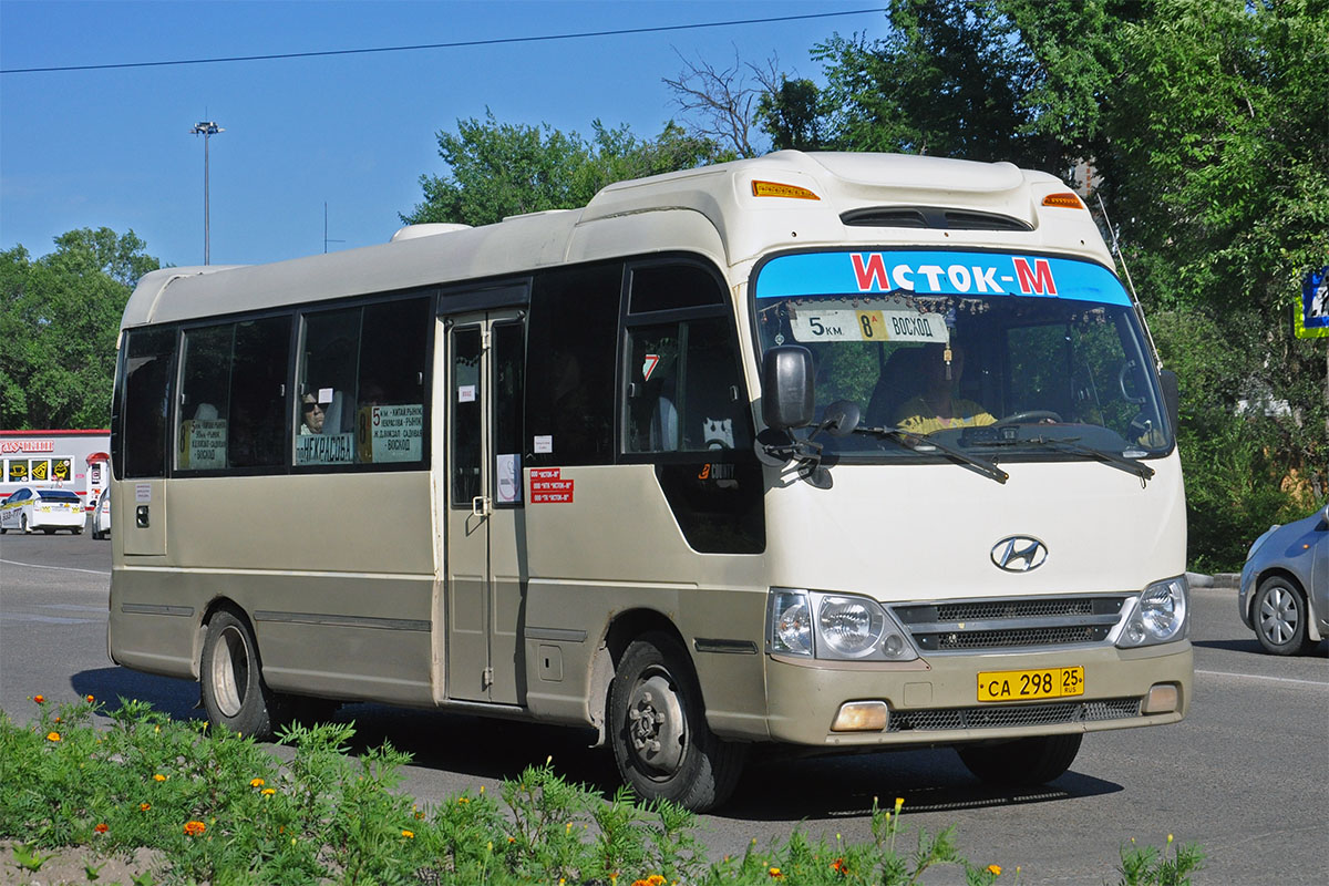 Автобусы приморский край. Hyundai County Deluxe 103 Приморский край. Автобус Приморский край саньенг. Автобус Приморский край Хундай Каунти. Исток-МД автобус Приморский.