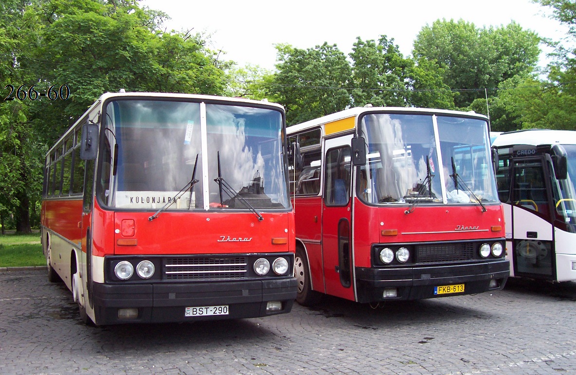 Hungary, Ikarus 256.50E # BST-290; Hungary, Ikarus 255.70E # FKB-613